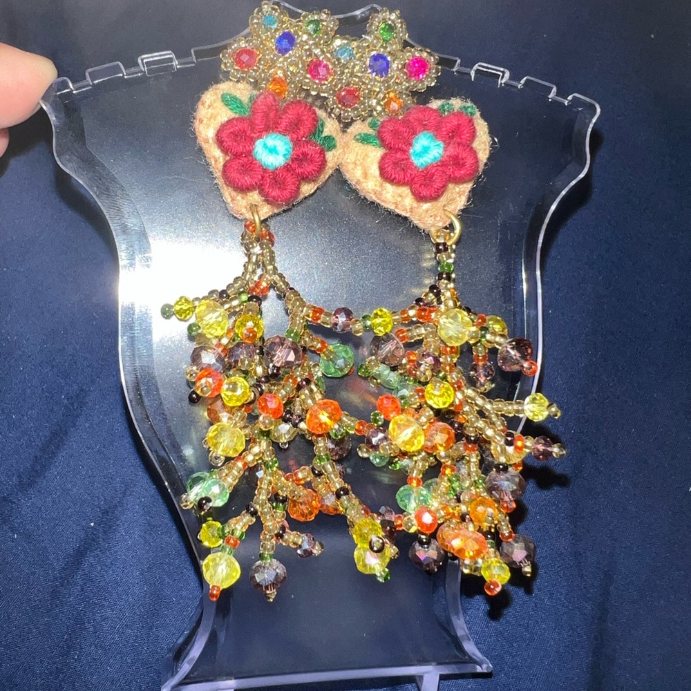 Handmade Mexican earrings aretes artesanales